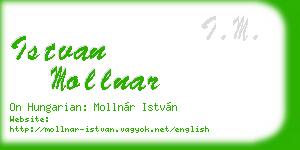 istvan mollnar business card
